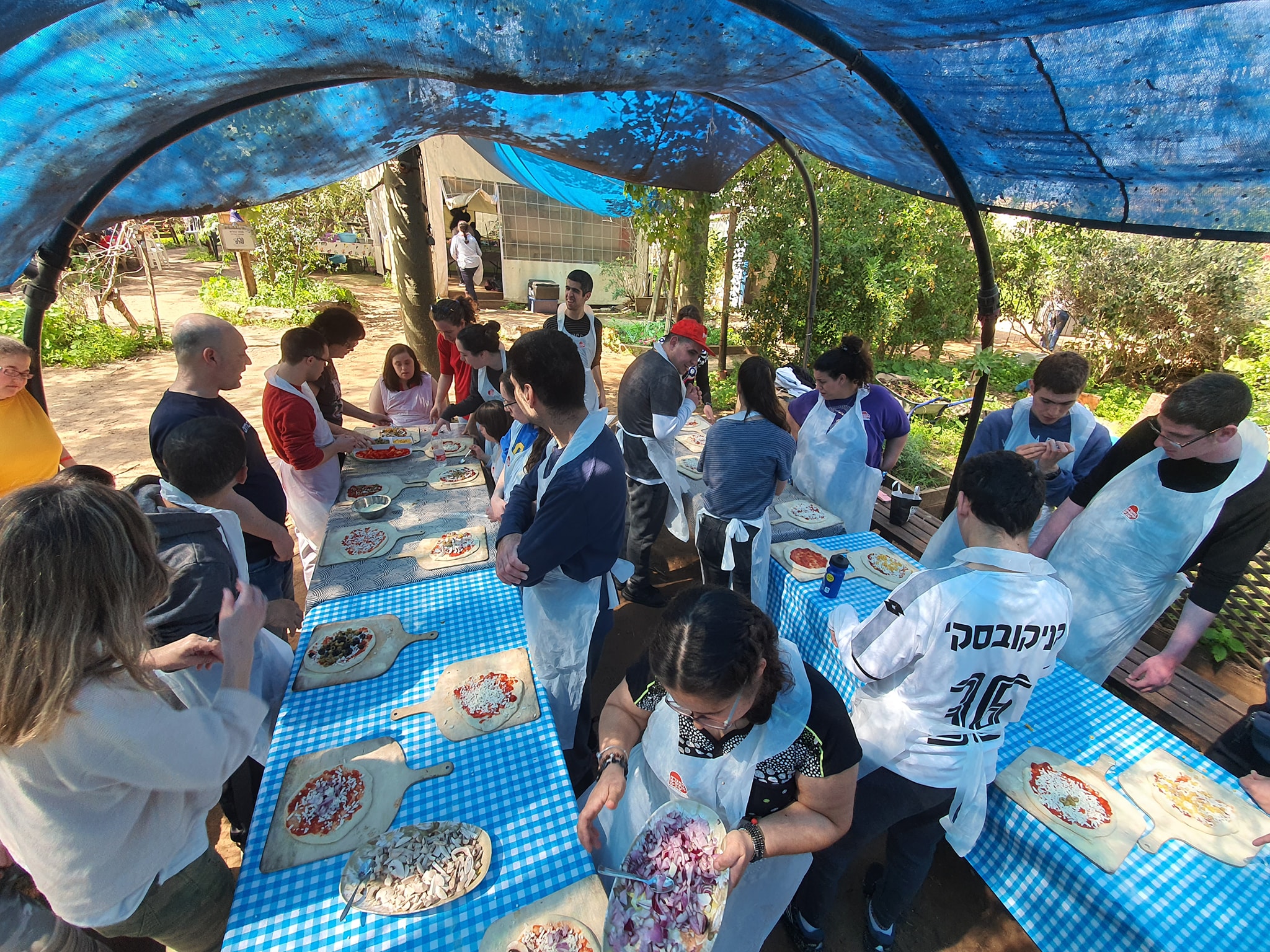 סדנת פיצה בחוות יבולים