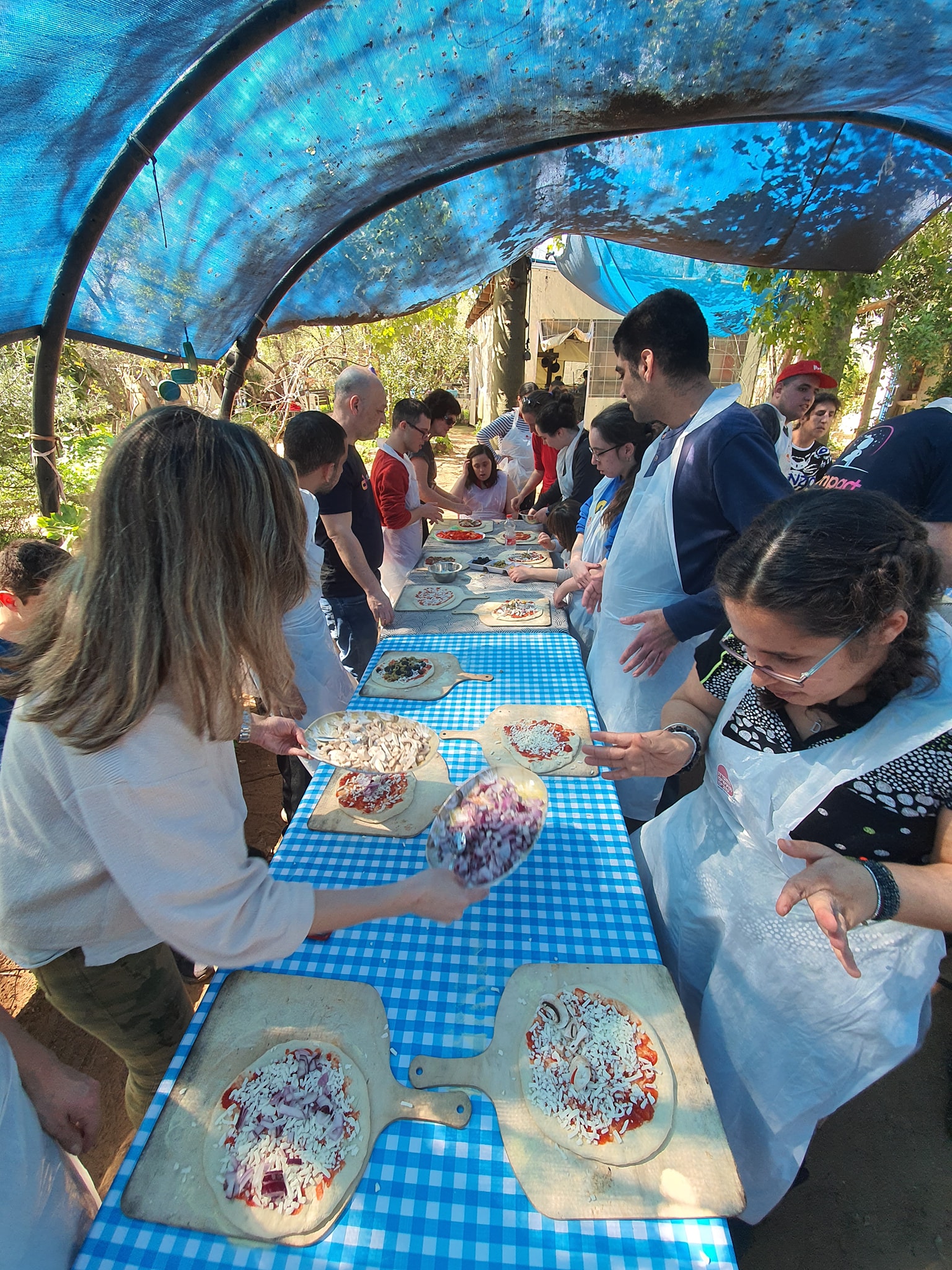 סדנת פיצה בחוות יבולים