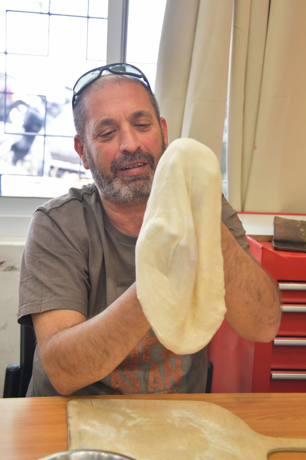 סדנת פיצה לקבוצת נכי צה"ל בירושלים