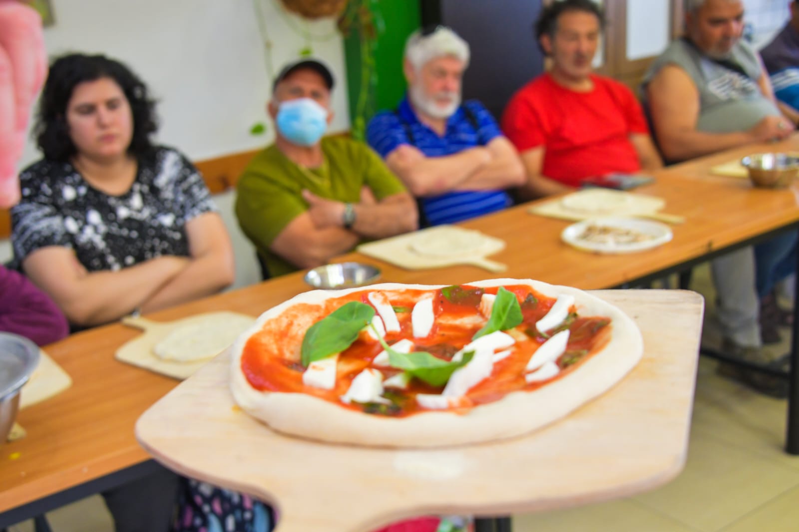 סדנת פיצה לקבוצת נכי צה"ל בירושלים