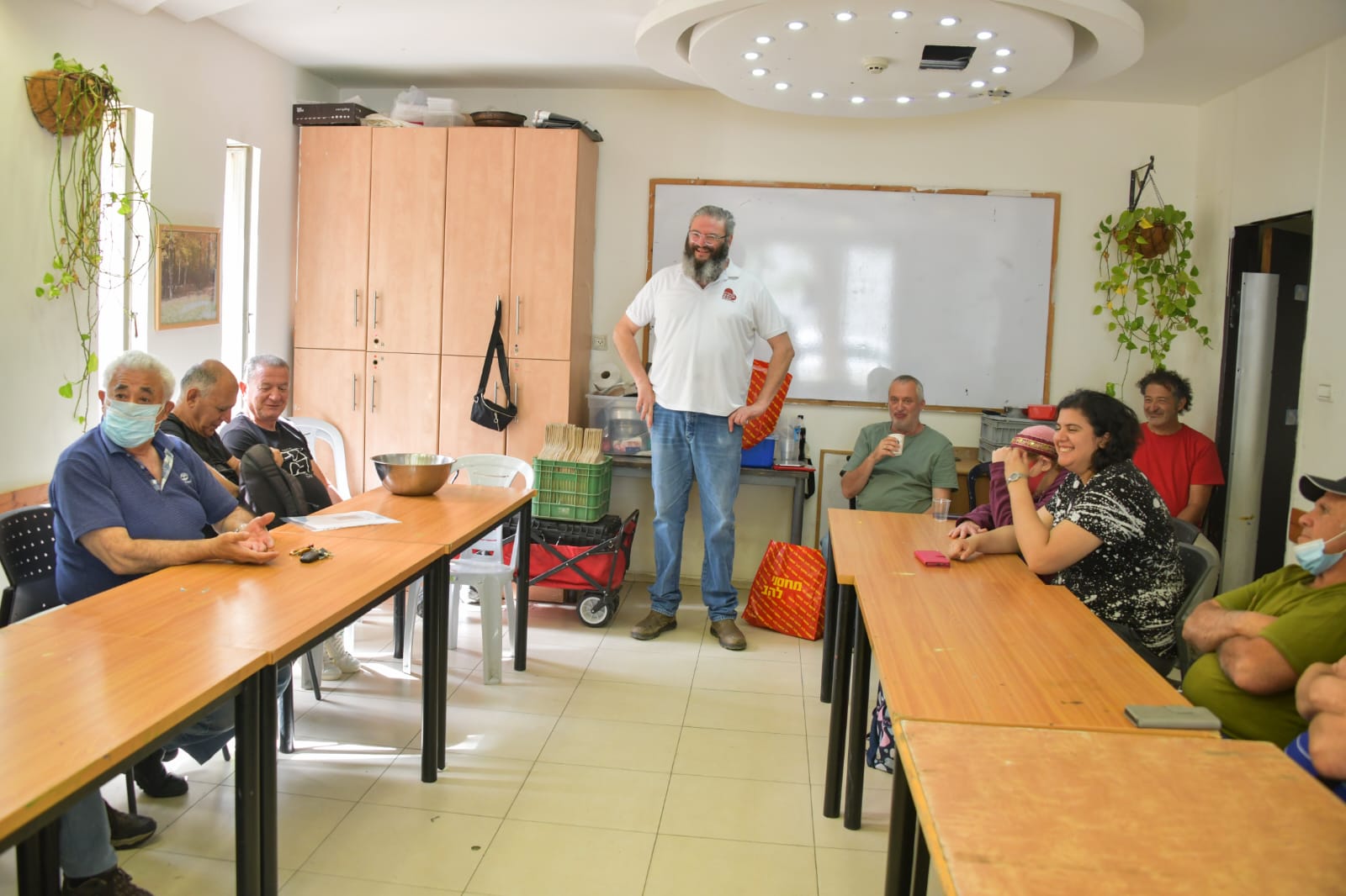 סדנת פיצה לקבוצת נכי צה"ל בירושלים