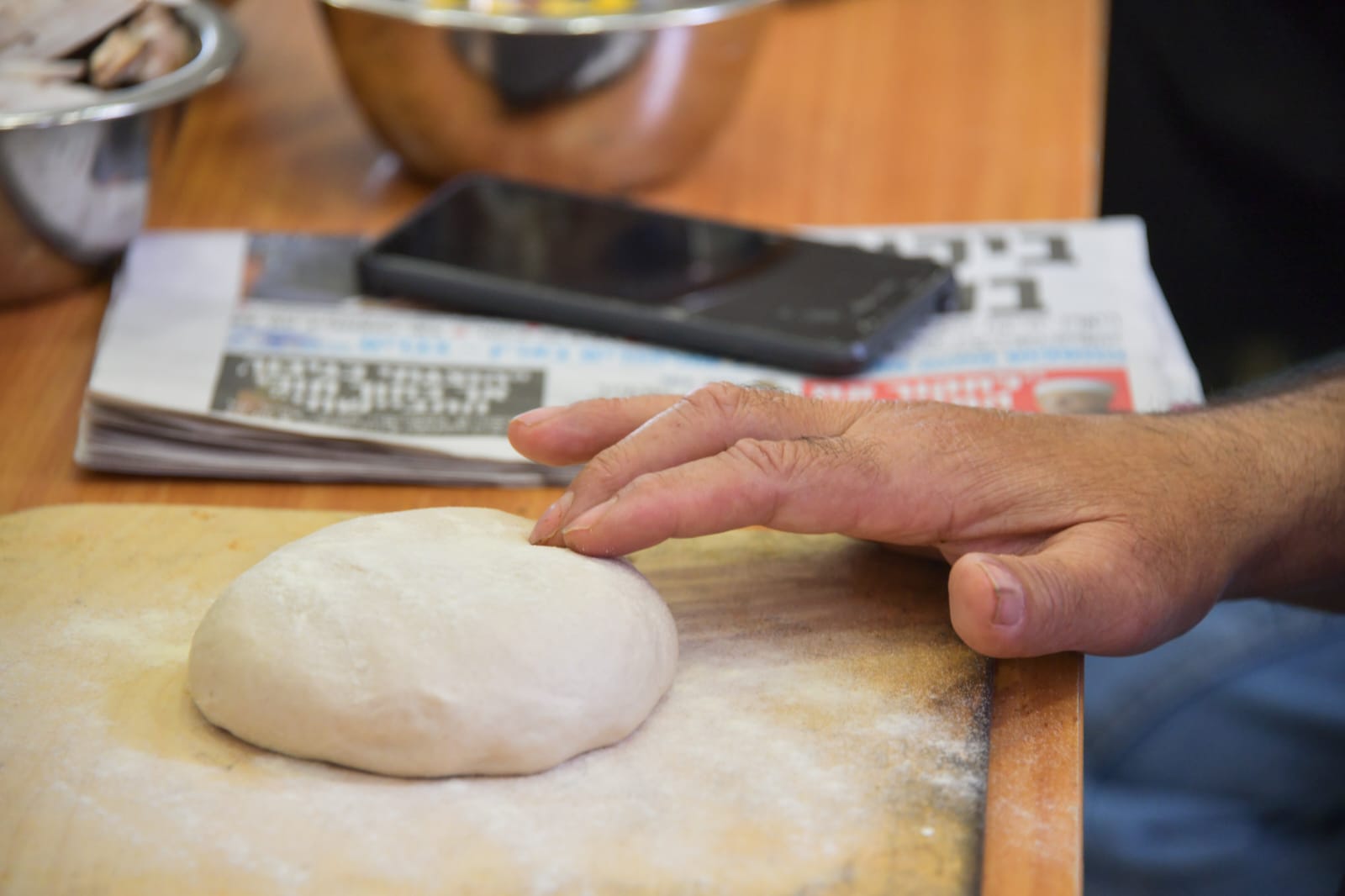 סדנת פיצה לקבוצת נכי צה"ל בירושלים