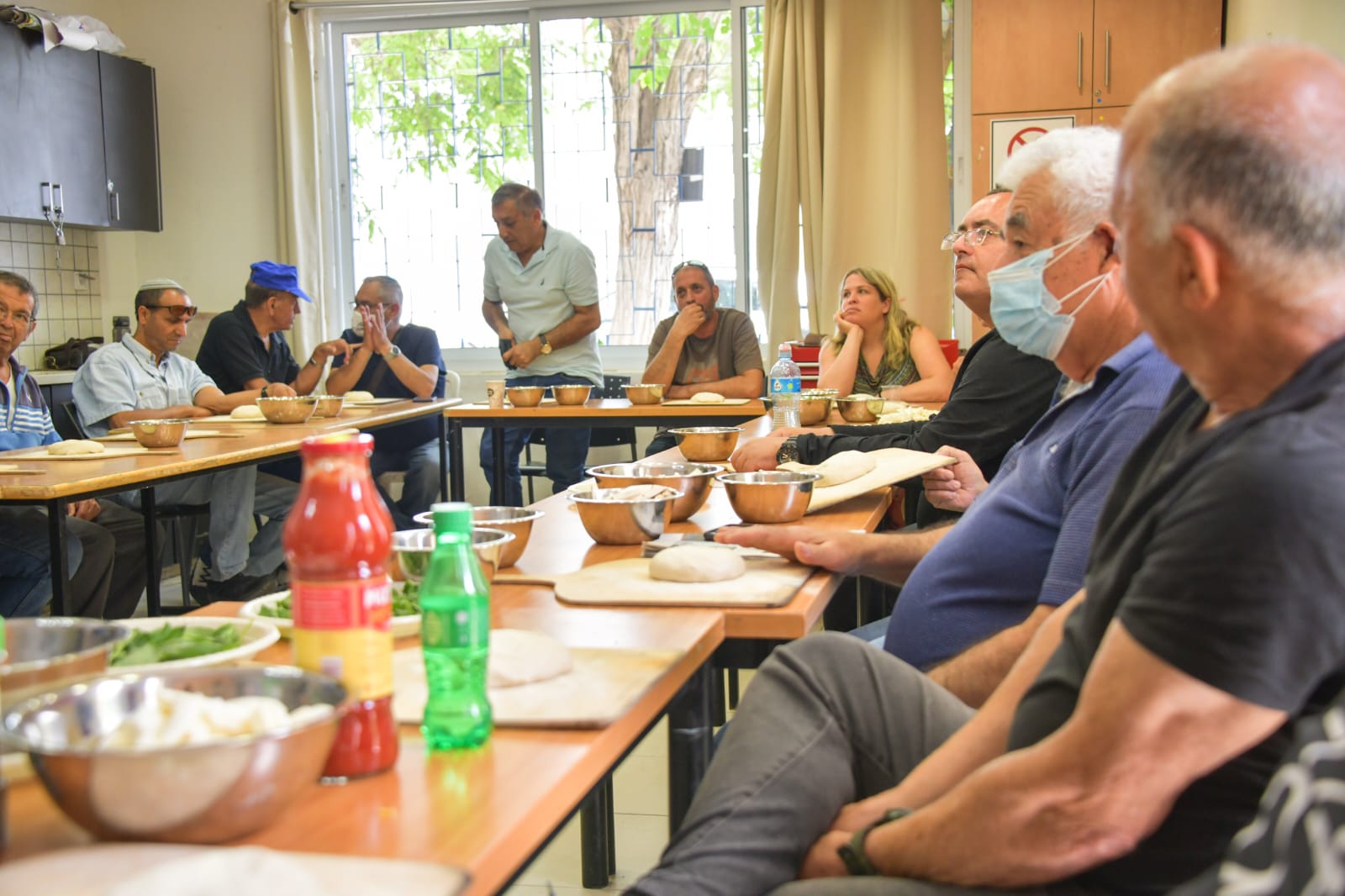 סדנת פיצה לקבוצת נכי צה"ל בירושלים