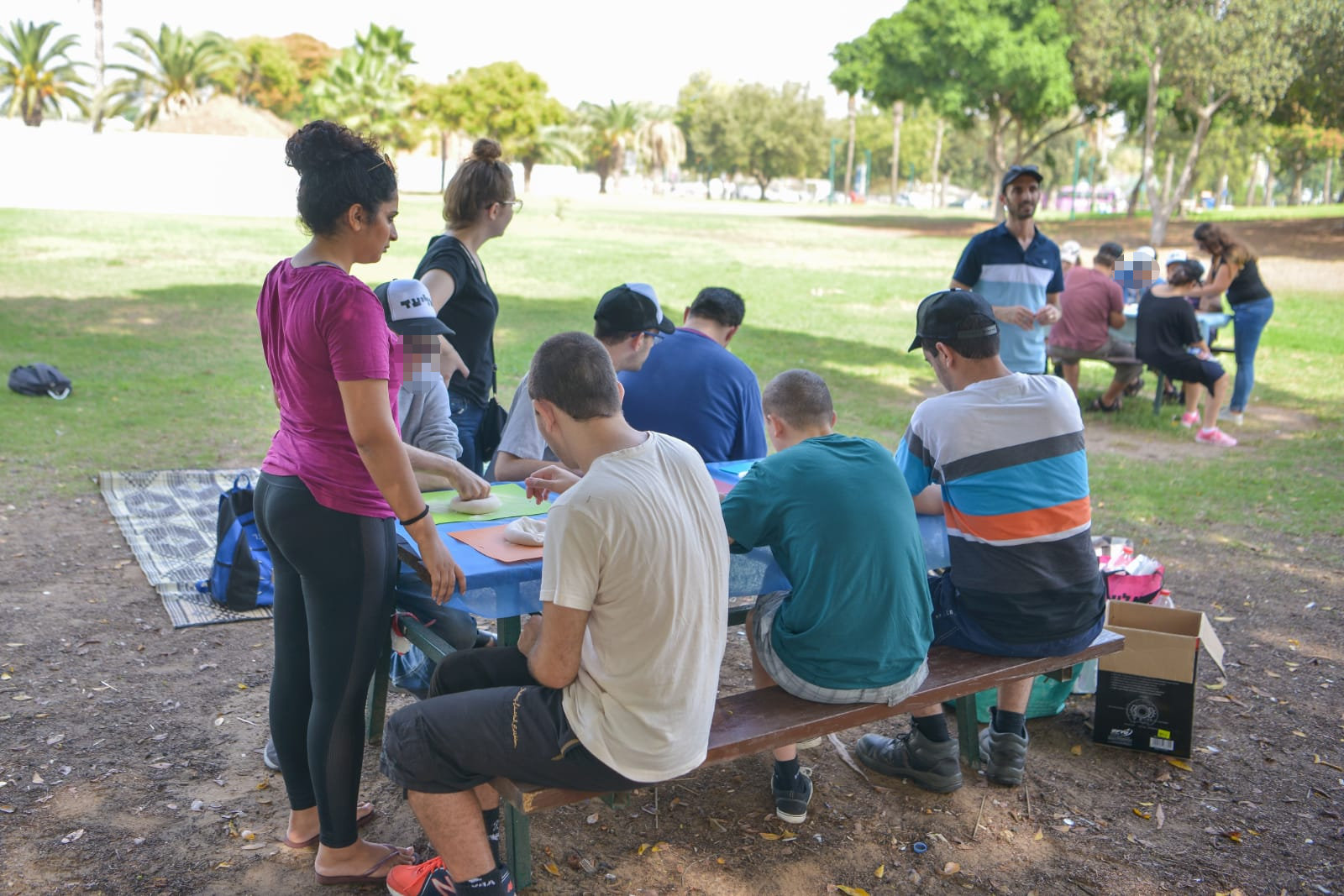 פיצה עם חניכי בית אקשטיין בטבע