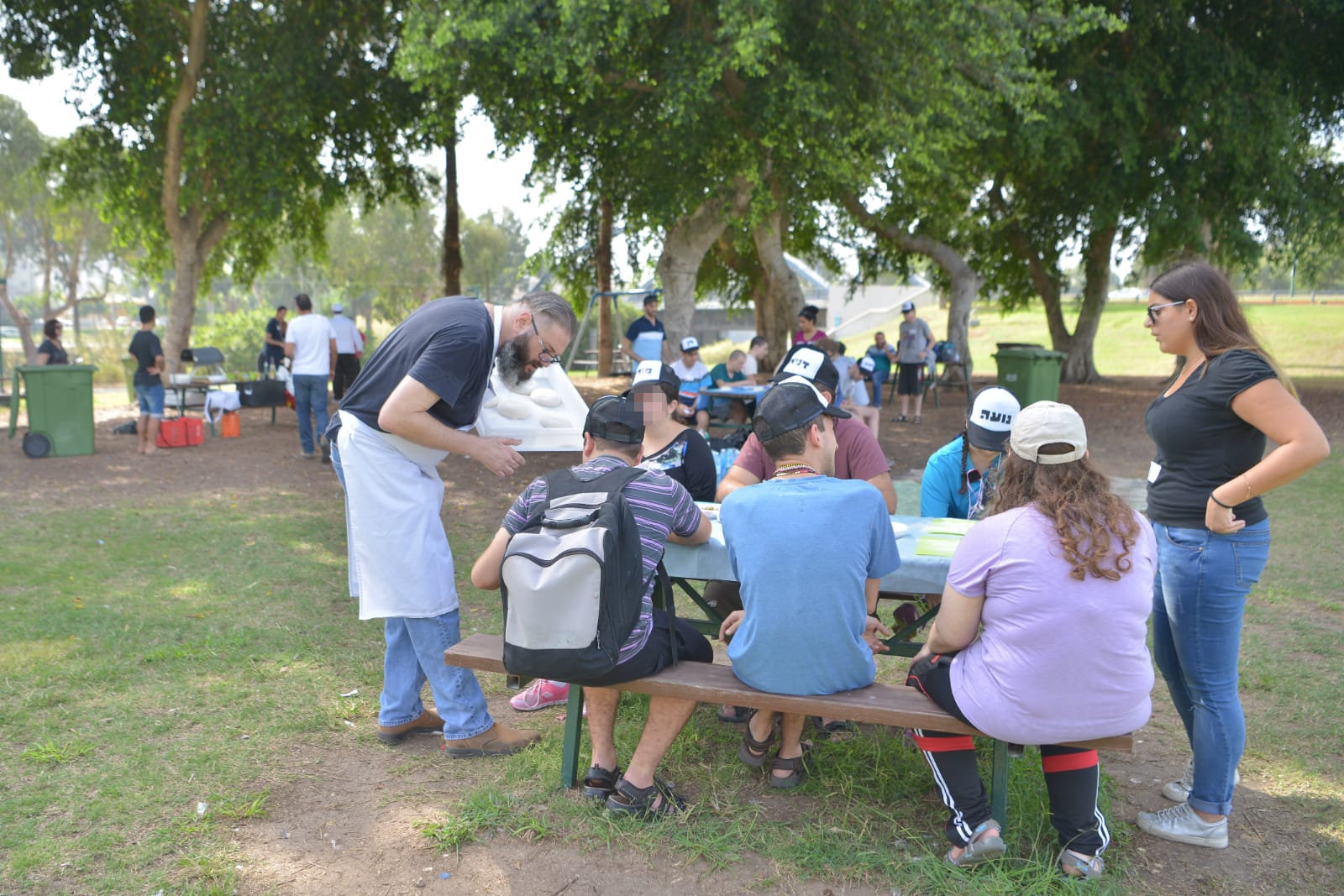 פיצה עם חניכי בית אקשטיין בטבע