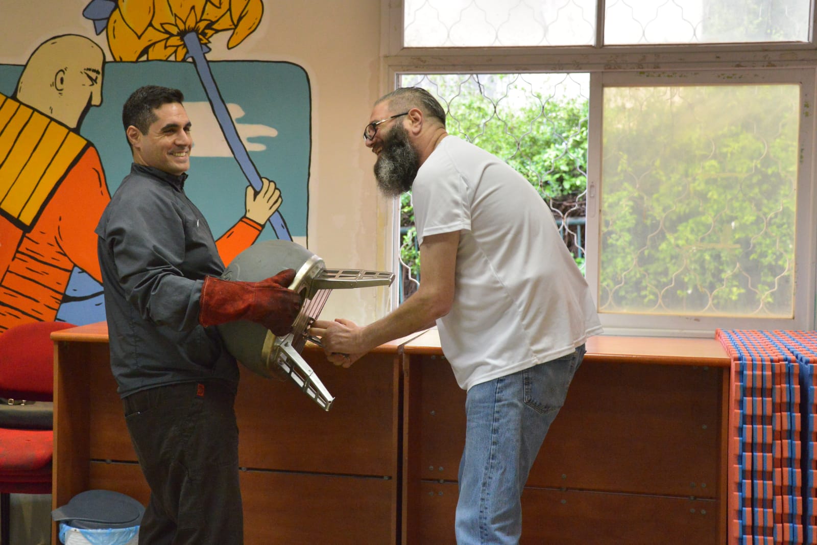 סדנת פיצה במרכז לנוער בסיכון