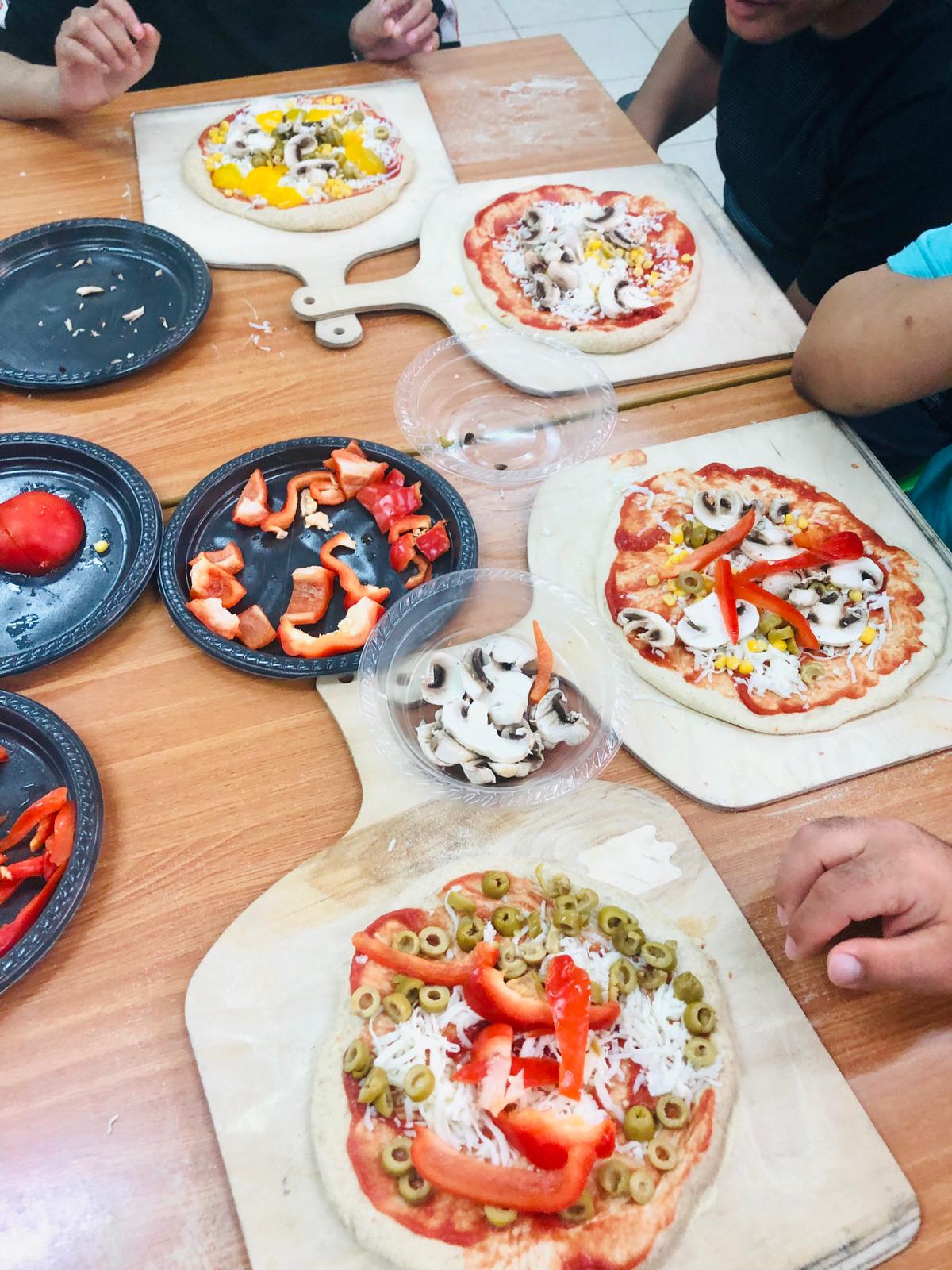 סדנת פיצה עם ילדי א"קים רמלה