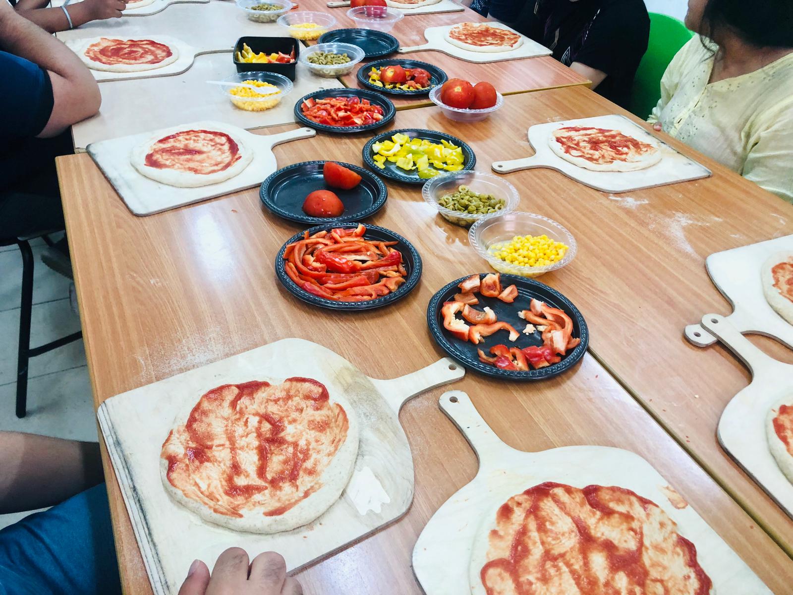 סדנת פיצה עם ילדי א"קים רמלה