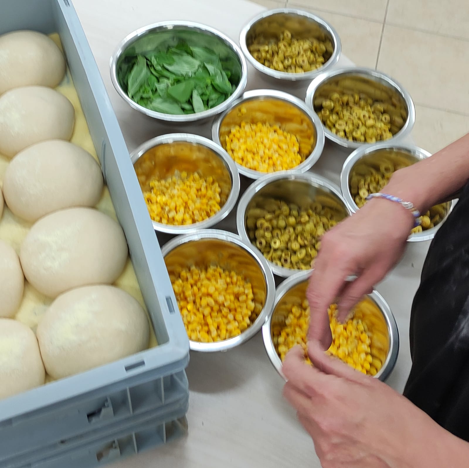 סדנת פיצה לילדי ביה"ס הראל בלוד