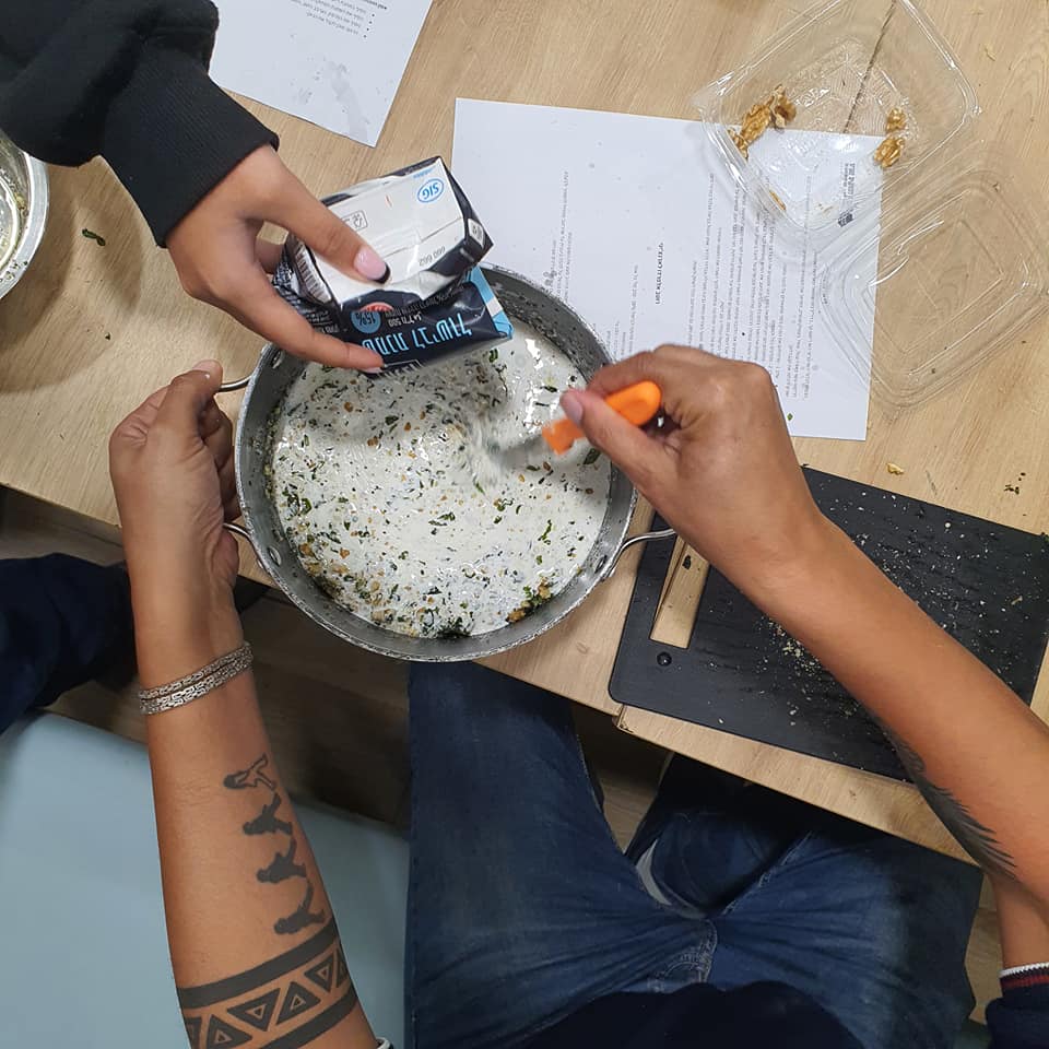 ארוחה איטלקית במחלקת הנוער בנס ציונה